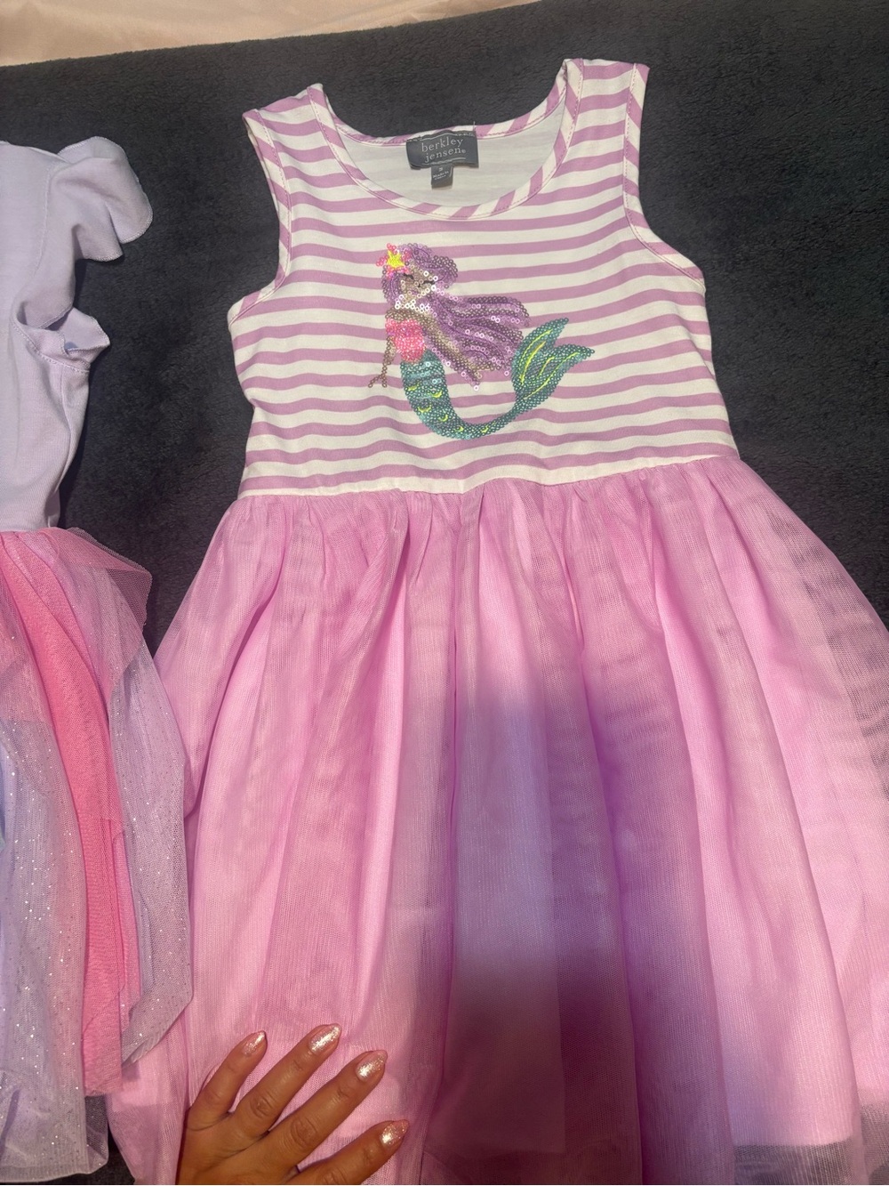 Carter's Pink Striped Mermaid Tulle Dress